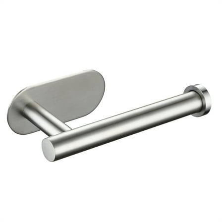 Stainless Steel Toilet Paper Holder Adhensive Tissue Paper Roll Holder for Bathroom Nickel