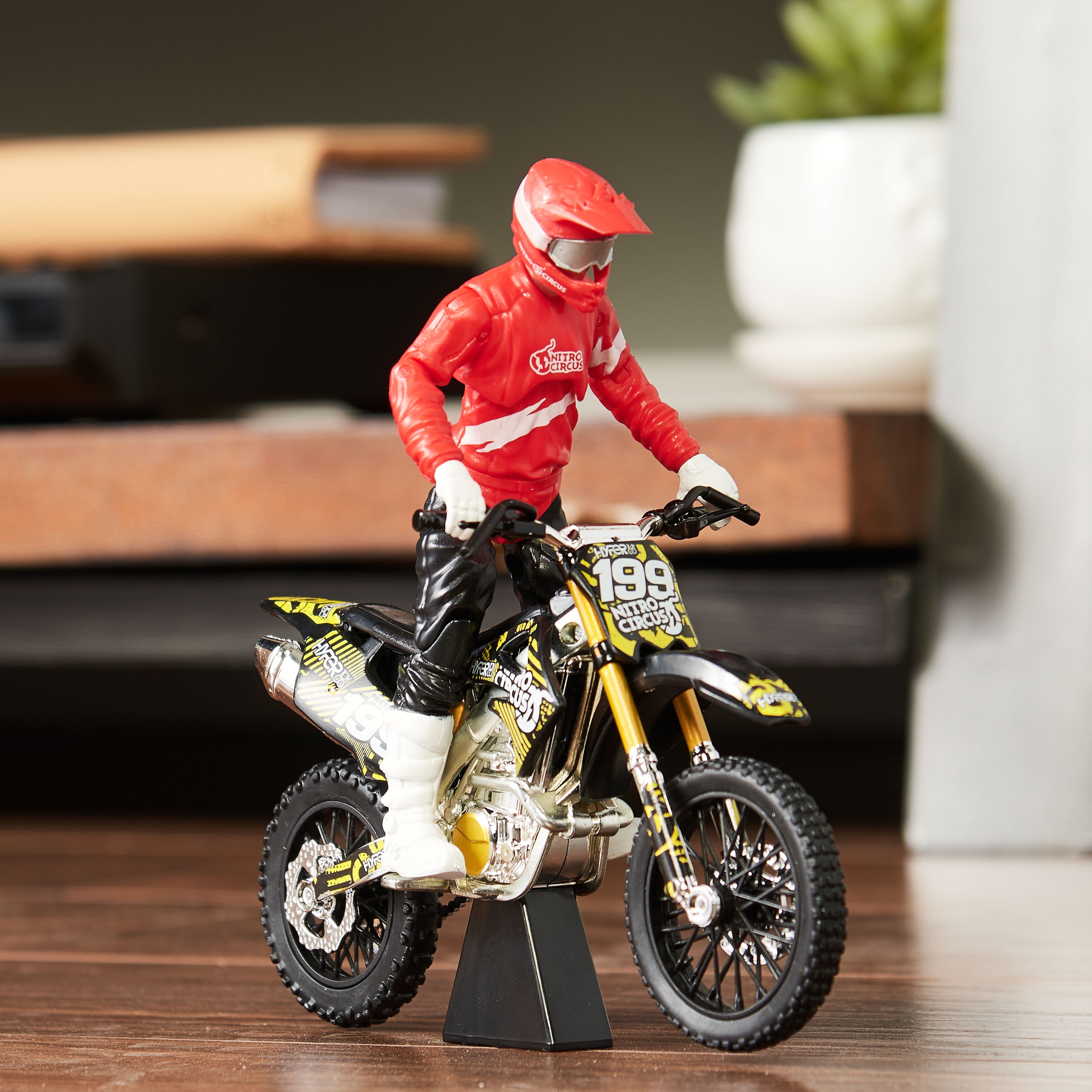 toy motocross bikes with riders