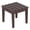 Dark Brown, variant on SERWALL Outdoor Folding Side Table, HDPE All Weather Adirondack Patio End Table, Simple Assembly, Red