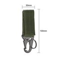 thumbnail image 2 of 2 hebillas de gancho para colgar en la cintura para mochila para acampar al aire libre (negro), 2 of 9