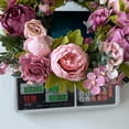 thumbnail image 5 of Elegant Artificial Floral Wreath for Front Door Peony Rose Decor Lifelike Silk Flowers, 5 of 8