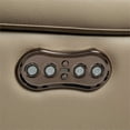 thumbnail image 2 of Furniture of America Flyn Leather Power Recliner with USB in Light Brown, 2 of 2