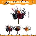 thumbnail image 3 of Bouquet-Fall&nbsp;Decor-Black Halloween Flowers Bouquet – Orange and Black Artificial for Halloween Home Decor Gothic Indoor Decoration Bathroom Kitchen Table Centerpiece Arrangement, 3 of 4