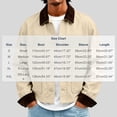 thumbnail image 2 of Bosfbaoi Cropped Work Jacket for Men Contrast Corduroy Collar Button Down Casual Coat with Patch Pockets, 2 of 8