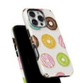 thumbnail image 6 of DesignSkinz Scratch-Resistant Hard Slim Case Compatible with iPhone 16 Pro Max (Compatible with MagSafe) - Yummy Colored Donuts, 6 of 9