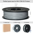 thumbnail image 3 of GEEETECH Gray PLA 3D Printer Filament 1.75mm 1kg Spool (2.2lbs), 3 of 5