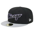 thumbnail image 3 of Men's New Era Black Chicago White Sox  Retro Spring Training 59FIFTY Fitted Hat, 3 of 6