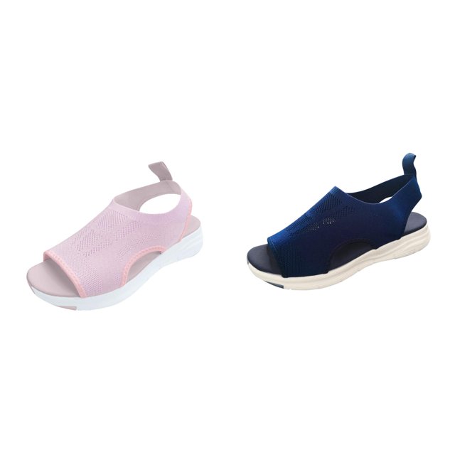 (2-Pack) Rinsvye Women'S Mesh Platform Fisherman Sandals Breathable Lightweight Summer Footwear