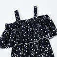 thumbnail image 5 of Summer Toddler Clothes Clearance! EINCcm Girls Summer Dress, Summer Suspender Princess Dresses Floral Printing Vacation Dress Skirt for Kids Baby Girl, Black,7-8 Years, 5 of 7
