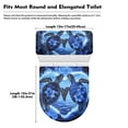 thumbnail image 5 of ZIATUBLE Ocean Turtle Toilet Lid Cover Elongated Toilet Lid Tank Protector Cover Set of 2 Full Coverage Design Toilet Mat Protective Cover Soft Seat Covers Tank Lip Covers, 5 of 7
