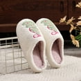thumbnail image 6 of Vamuko Fluffy Slippers Women Winter Cute Slip on Shoes Plush Warm 2025 House Slippers Non-Slip Christmas Slippers Green 5.5, 6 of 8