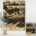 thumbnail image 3 of Designart 'Black and Gold drift IV' Glam Print on Natural Pine Wood, 3 of 3