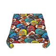 thumbnail image 5 of Wukai American Football Waterproof Tablecloth for Kitchen Dining, Fits Square Tables for 2-4 Seats -54"x54", 5 of 7