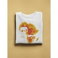 thumbnail image 2 of White Silhouette Elephant Sweatshirt Men - Men Sweatshirt, White, Medium, 2 of 4