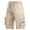 Khaki, variant on SGMVNU Men's Beach Board Shorts Cargo Shorts Soft Swim Trunks Elastic Waist Bathing Suit with Pockets, Beige, Size M