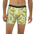 thumbnail image 2 of Picia Corn And Corn Oil Pattern Men's Athletic Long Leg Briefs , Performance Stretch Underwear，Moisture-Wicking, 2 of 7