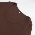 thumbnail image 2 of HSHDLDF Women's Square Neck Long Sleeve Ribbed Slim Fitted Casual Basic Crop Top, 2 of 6