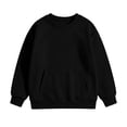 thumbnail image 6 of akafmk Girls Crewneck Sweatshirts Long Sleeve Pullover Tops Solid Color Casual Sweatshirt with Pocket Fall Winter Clothes for Daily School Wear, Size 14-15 Years, 6 of 7