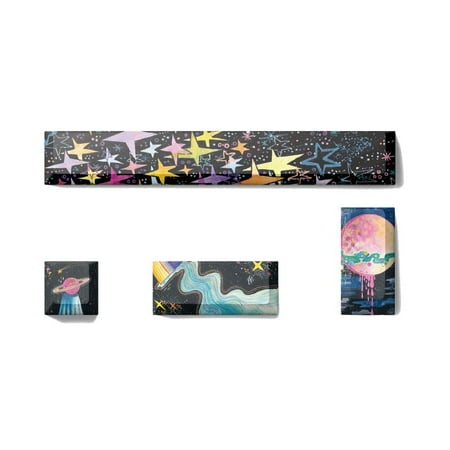 

4Pcs Personality Keycaps Cherry Profile PBT Five-Side Sublimation Space ESC Enter Keys Keycap for Mechanical Keyboard