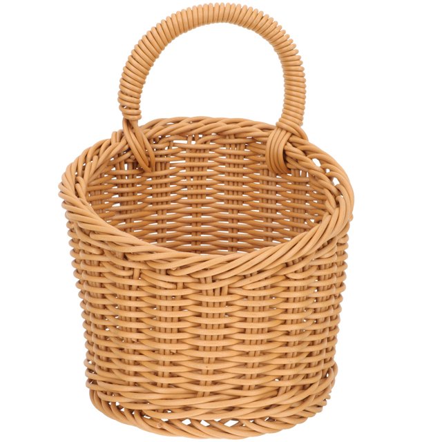 Cesta tejida para cocina, cesta para ajo, cesta tejida para pared, cesta de almacenamiento para cocina