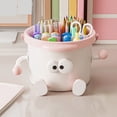 thumbnail image 5 of Mini Desk Trash Can - Cute Garbage Bin Holder, Tiny Countertop Waste Container | Compact Cleaning Storage Organizer Unit, Dorm Bedroom Office Bathroom Bedside, 5 of 7