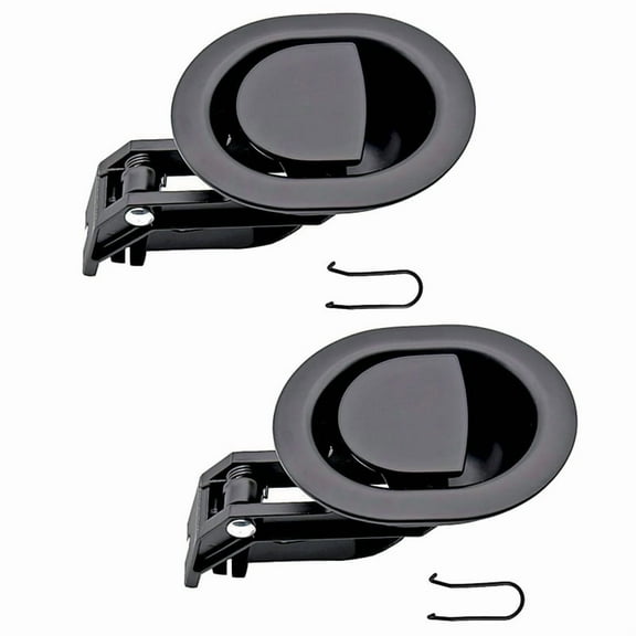 2PCS Plastic Recliner Release Pull Handles Oval Plastic Sofa Chair Replacement Parts Without Cable Fits 3mm & 6mm Cables plastic Black,2 * Plastic Recliner Release Pull Handles
