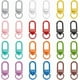 thumbnail image 1 of 24 piezas de 12 colores con cierres de mosquetón metálicos giratorios, ganchos de gatillo para llaveros, bolsos, bisutería y manualidades., 1 of 6