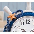 thumbnail image 5 of El reloj de mesa moderno mediterráneo del timón no hace tictac, pequeños relojes de pared del faro del recuerdo marino, 5 of 5