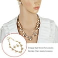 thumbnail image 3 of Conjunto de collar y pendientes para mujer Qarigey diamantes de imitación perlas oro AP015576-01, 3 of 6