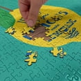 thumbnail image 4 of Ambesonne Wording Jigsaw Puzzle Durable Cardboard, Make Lemonade, 1000 pcs, Turquoise Navy Blue, 4 of 5