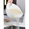 thumbnail image 2 of 1/3pcs- Colander Rice Bowl Drain Basket Fruit Bowl Washing Drain Basket with Handle Washing Basket Home Kitchen Organizer, 2 of 9