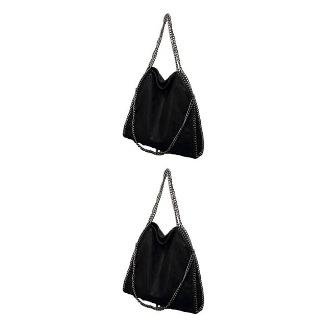 kurtrusly Functional And Beautiful Bags To Organize Life Classic And Timeless Shoulder Bag black 2Set