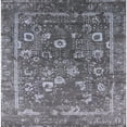 thumbnail image 1 of Ahgly Company Indoor Square Mid-Century Modern Gray Oriental Area Rugs, 8' Square, 1 of 6