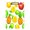 Gold, variant on Fruit Element Pattern 12.5x9in Clipboard, Durable Acrylic with Metal Clip and Wall Hook for Office or Classroom