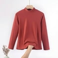 thumbnail image 1 of Liquidation sous 4!Sevevn Chemise Décontractée Mode Femme Col Rond Construction Interne Couleur Unie Manches Longues Liquidation Offres en Ligne Rouge TG, 1 of 7