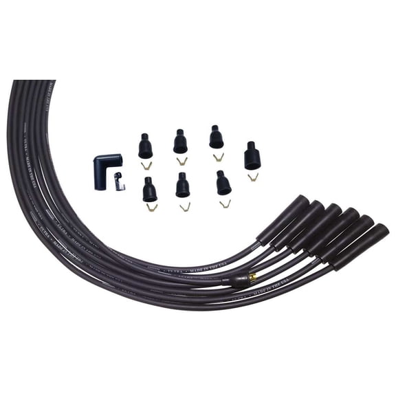 Moroso for Universal 6 Cyl 90 Deg Plug Str Non-HEI Ultra Spark Plug Wire Set