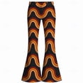 thumbnail image 4 of CONZONE Mens 70S Disco Flared Pants Vintage Hippie Pants for Men Trendy Funny Graphic Bell Bottoms, 4 of 4