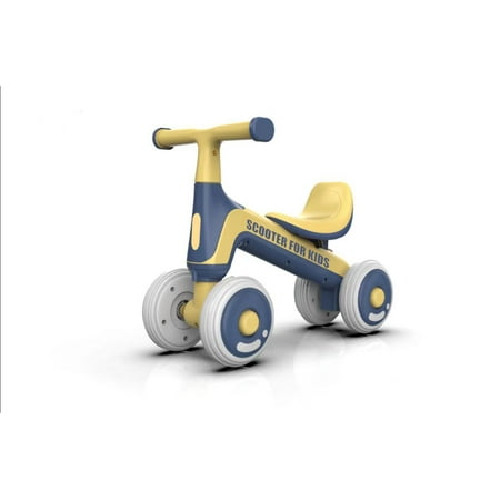 Vinci Baby Balance Bike for 1 Year Old Boys Girls 12-24 Month Toddler Balance Bike, 4 Wheels Toddler First Bike, First Birthday Gifts, Ride On Toys for Boys & Girls (Blue)