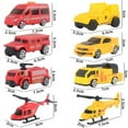 thumbnail image 3 of 8Pcs Kids Mini Truck Toy and Helicopter Toy Kit Set, Play Construction Vehicle Playset for Baby 1-3, 3 of 5