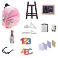 thumbnail image 2 of Desktop ornament,Mini Doll School Miniature Doll Stuff Accessories For 11.5 Inch Doll DIY Toy Set Include Miniature Book Tiny Backpack Glasses Blackboard Clipboard Pencil Ruler, 2 of 9