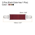 thumbnail image 2 of Uxcell Dress Clips, 3 Pack Sweater Shawl Scarf Clip(Brown, Black, Wine Red), 2 of 6