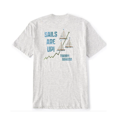 thumbnail image 2 of Tommy Bahama Men Sails Are Up Short Sleeve T-Shirt in Oatmeal Heather, S, 2 of 2