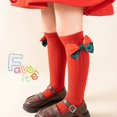 thumbnail image 2 of Toddler Slouch Socks Knee High Socks Kids Boys Girls Cotton Long Crew Socks D, 2 of 9