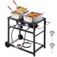 thumbnail image 1 of VEVOR Friteuse Profonde au Propane d'Extérieur 18QTx2 Chariot de Cuisson Commercial avec Roue Deux Réservoirs, 1 of 9