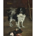 thumbnail image 2 of Édouard Manet 15x18 Gold Ornate Wood Frame and Double Matted Museum Art Print Titled - Tama, the Japanese Dog (C. 1875), 2 of 4