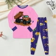 thumbnail image 2 of TOWED22 Toddler Pajamas Boys Pyjamas 2pcs Long Sleeves Pjs Sets for Kids Fall Winter Sleepwears 6-12 Months 12-24 Months 2t 3t 4t 5t 6t 7t 8t 9t Children,Hot Pink,4-5 Y, 2 of 5