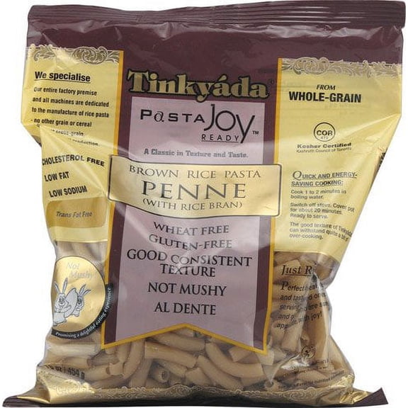 Tinkyada Brown Rice Penne Pasta Gluten Free -- 16 oz Pack of 3