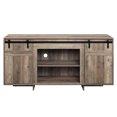 thumbnail image 3 of Wood and metal combination - Holds 60 - inch flat screen TV - Entertainment room - Two compartments for organization, 3 of 3