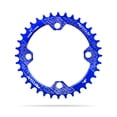 thumbnail image 1 of Chainset de bicicleta Bicicleta de bicicleta redonda Cadena de cadena Reemplazable Aleación de aluminio Anti-gota Ligero Ligero Ciclismo Diente Placa Individual Azul 32T Advancent OD003273-09, 1 of 7