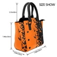 thumbnail image 2 of Lsque Halloween Bats Pattern Leather Rivet Shoulder Bag – Elegant Genuine Leather & Microfiber PU Crossbody with Detachable Adjustable Strap, 2 of 5